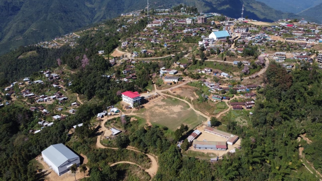 Aerial view of Yimkhiung land